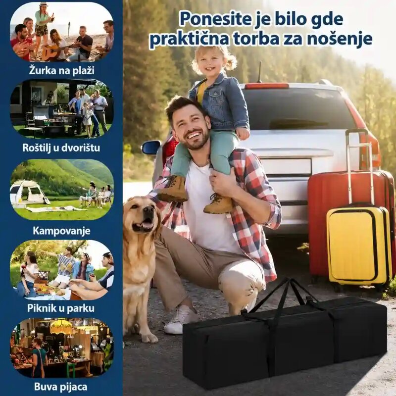 Venturo Garden 3x3m Sivi Paviljon sa podesivom visinom - pogled 4