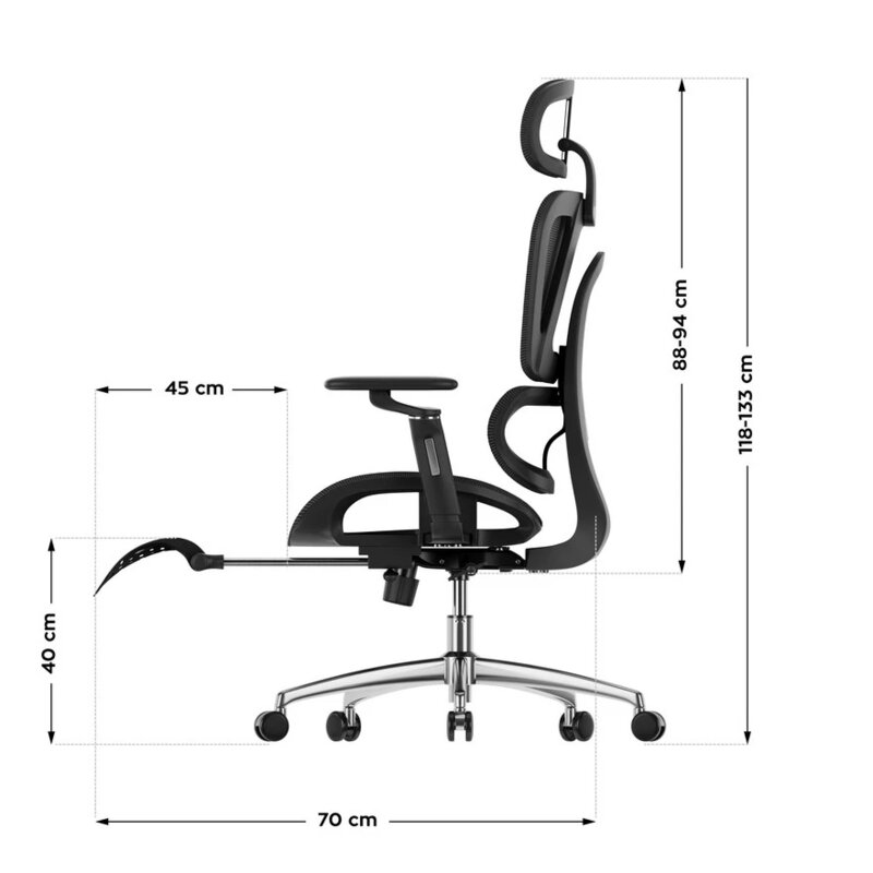 Mark Adler Expert 7.9 Crna ergonomična kancelarijska stolica - pogled 4