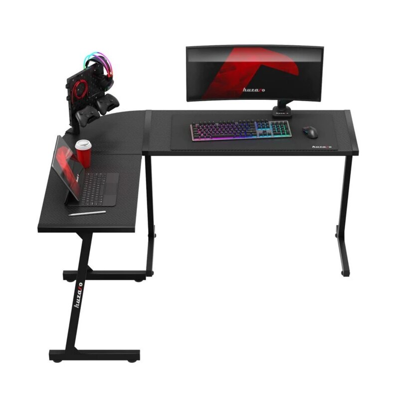 Huzaro Hero 6.0 Ugaoni Gaming Sto, Crni - pogled 4