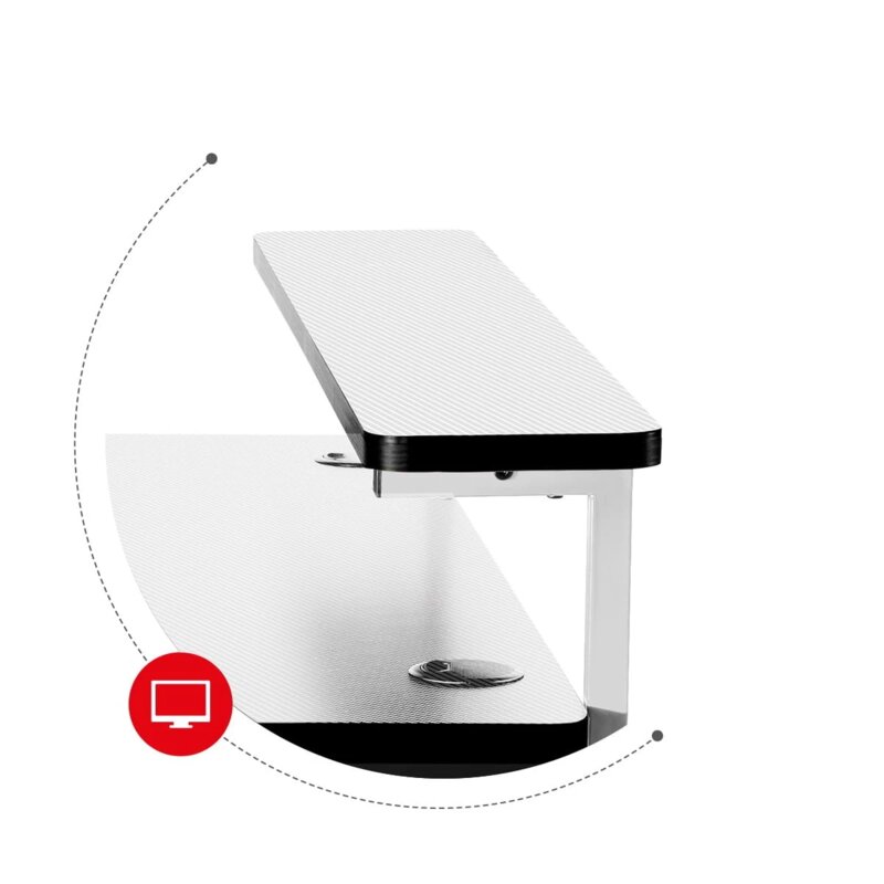 Huzaro Hero 5.0 Gaming Sto, Beli, 120 x 60 cm - pogled 4