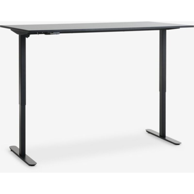 Radni sto sa podesivom visinom SVANEKE 60x120 cm, crna - pogled 4