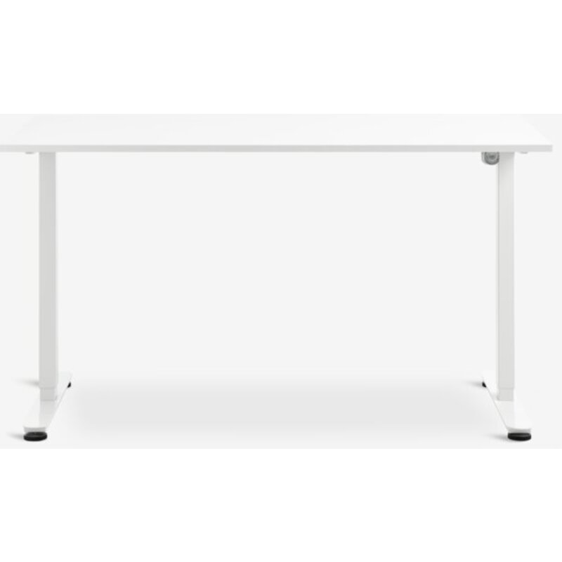Radni sto sa podesivom visinom SVANEKE 70x140 cm, beli - pogled 4