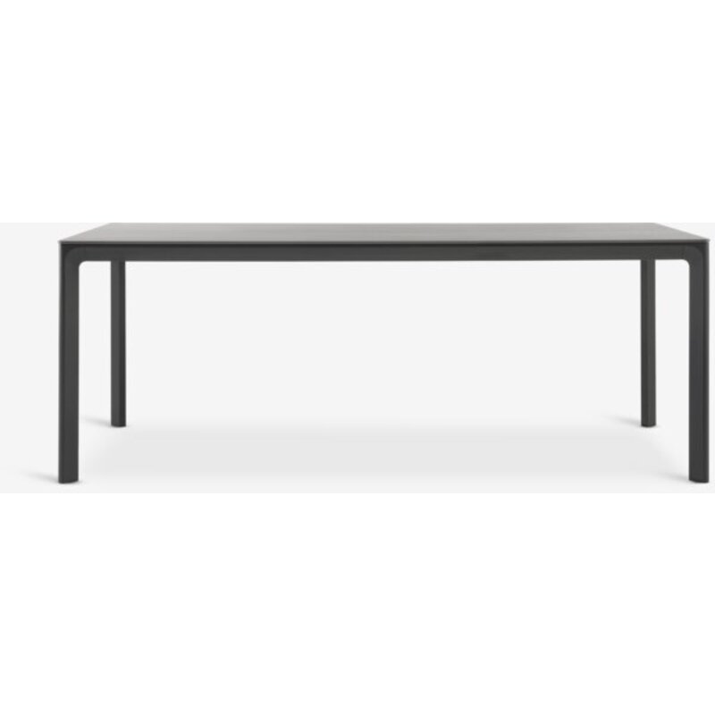 Baštenski sto KUMLA Š95xD200 cm, sivi, sinterovani kamen/aluminijum - pogled 4
