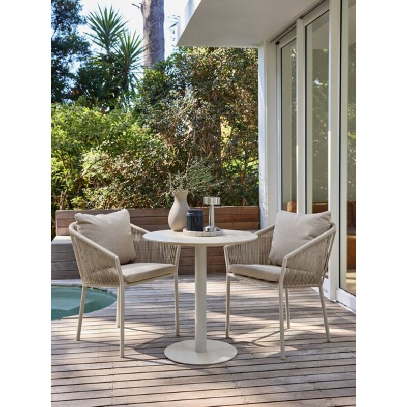 Bistro stočić VAMDRUP Ø70 cm, bež - pogled 4