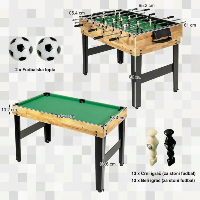 Sportivo 10u1 Multifunkcionalni Sto za Igre - pogled 4