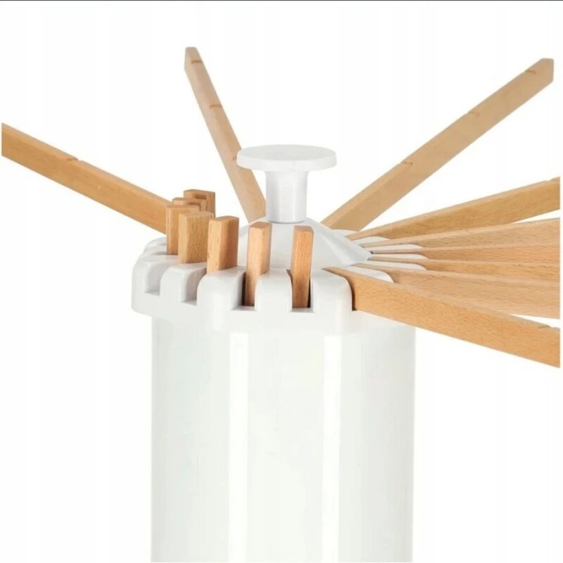 SuperHome Stojeća Sklopiva Sušilica za Veš Bambus KBM-001, 112 x 112 cm - pogled 4