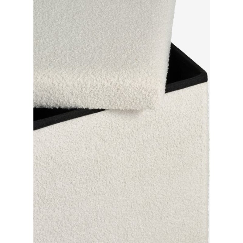 Tabure sa prostorom za odlaganje 38x38x38 Ivory - pogled 4