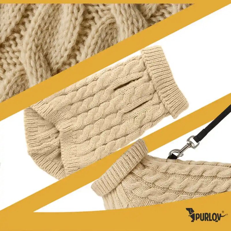Džemper za pse Bež 24 x 16cm S Purlov - pogled 4