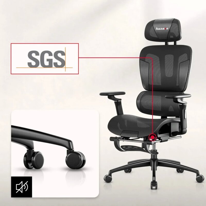 Gaming stolica Huzaro Combat 7.9 Crna - pogled 4
