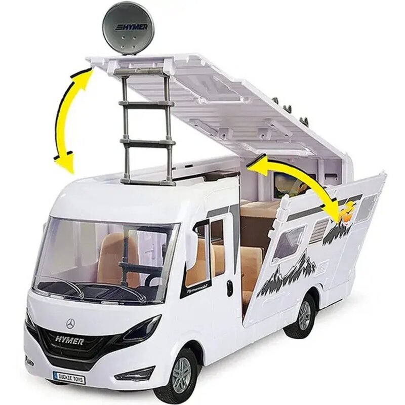 Dickie Toys Kamper Set sa zvukom i svetlom – Hymer B-Class, 1:24 - pogled 4