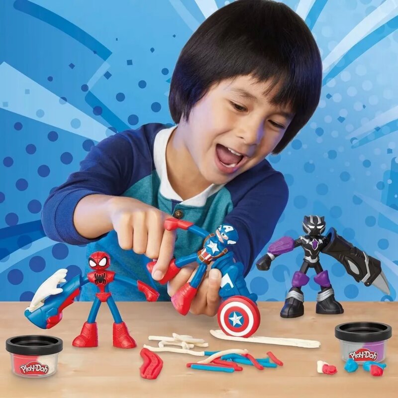 Play-Doh Hero Adventure Set – Marvel plastelin set sa 3 figure - pogled 4