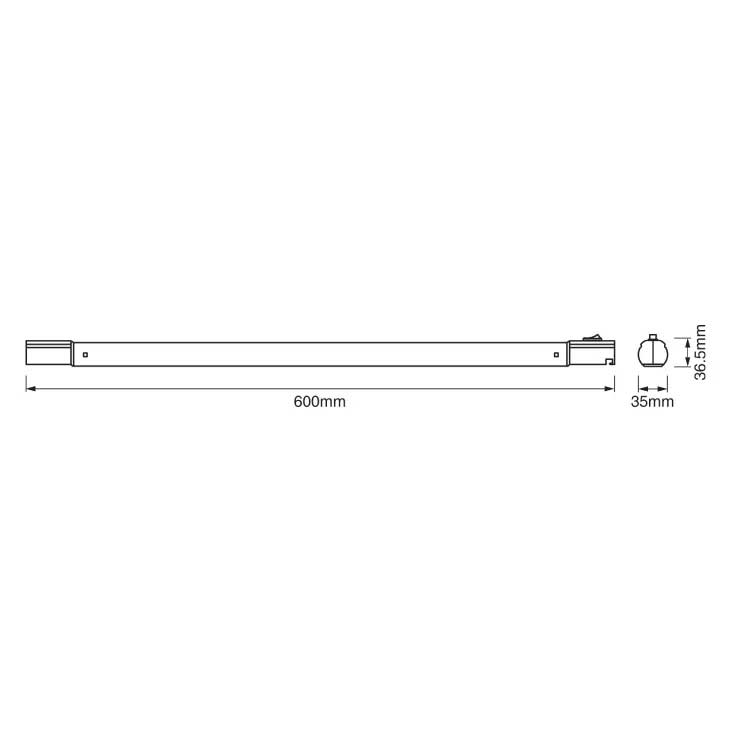 Linearna LED lampa OSRAM TubeKIT 8,9W 3000K 60cm Sa prekidačem - pogled 4