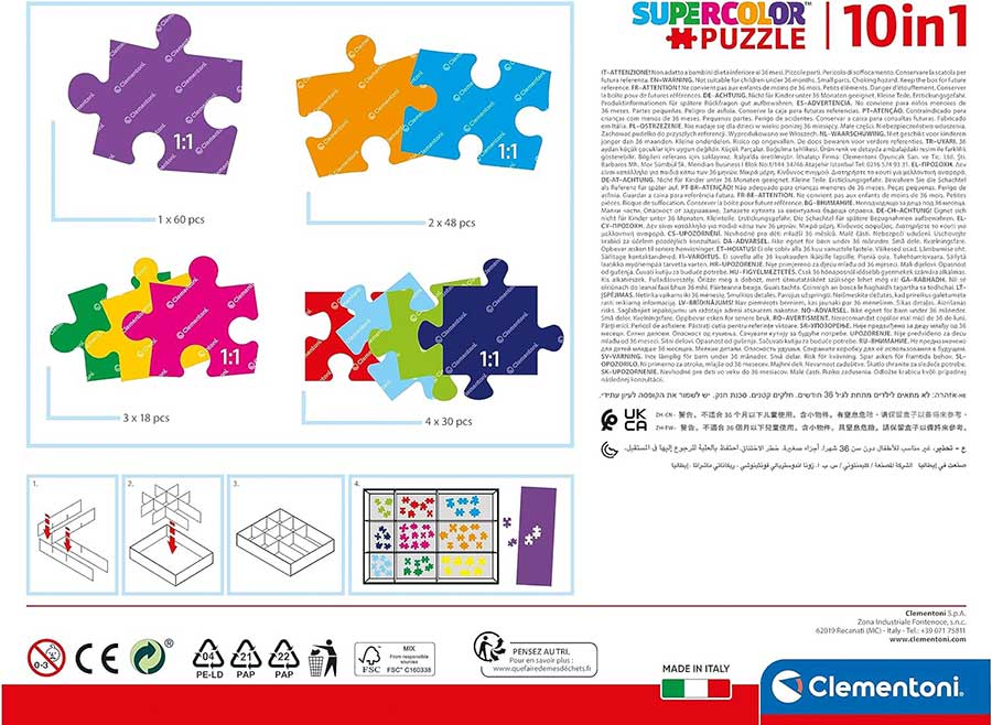 Puzzle slagalice 10u1 Pepa Prase Clementoni 20271 - pogled 4