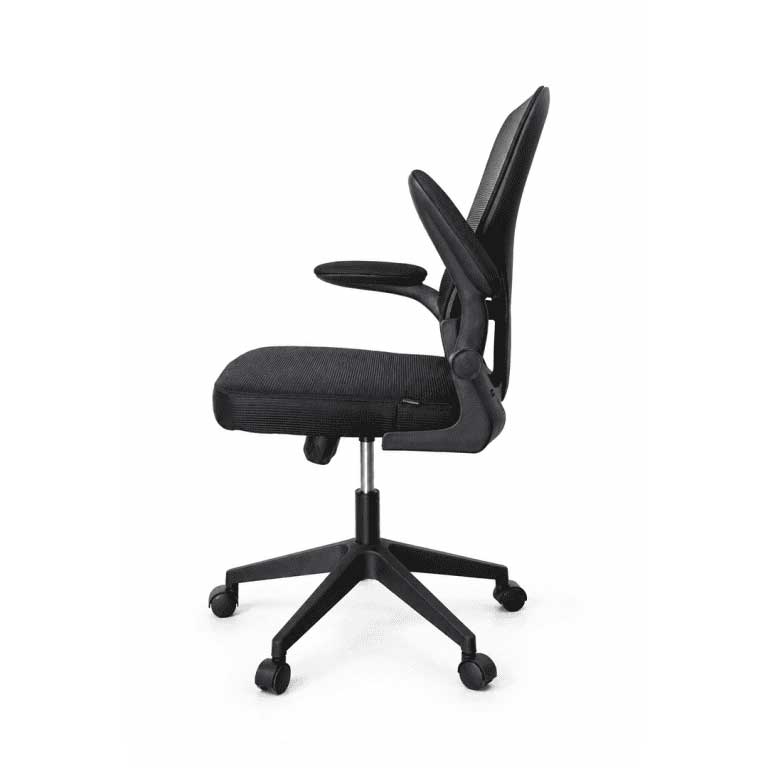 Kancelarijska stolica Aero crna sa ergonomskim naslonom - pogled 4