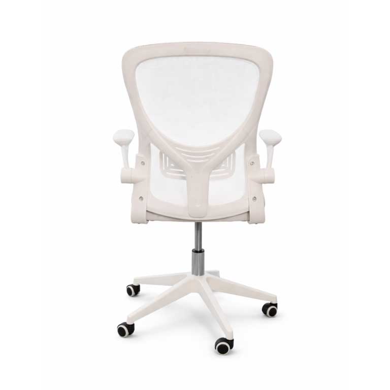 Kancelarijska stolica Aero bela sa ergonomskim naslonom - pogled 4