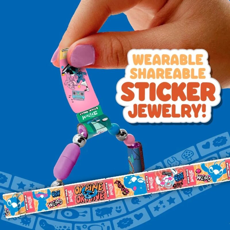 Sticki Rolls Stitch Kapsula – Narukvica sa Holografskim Stikerima - pogled 4