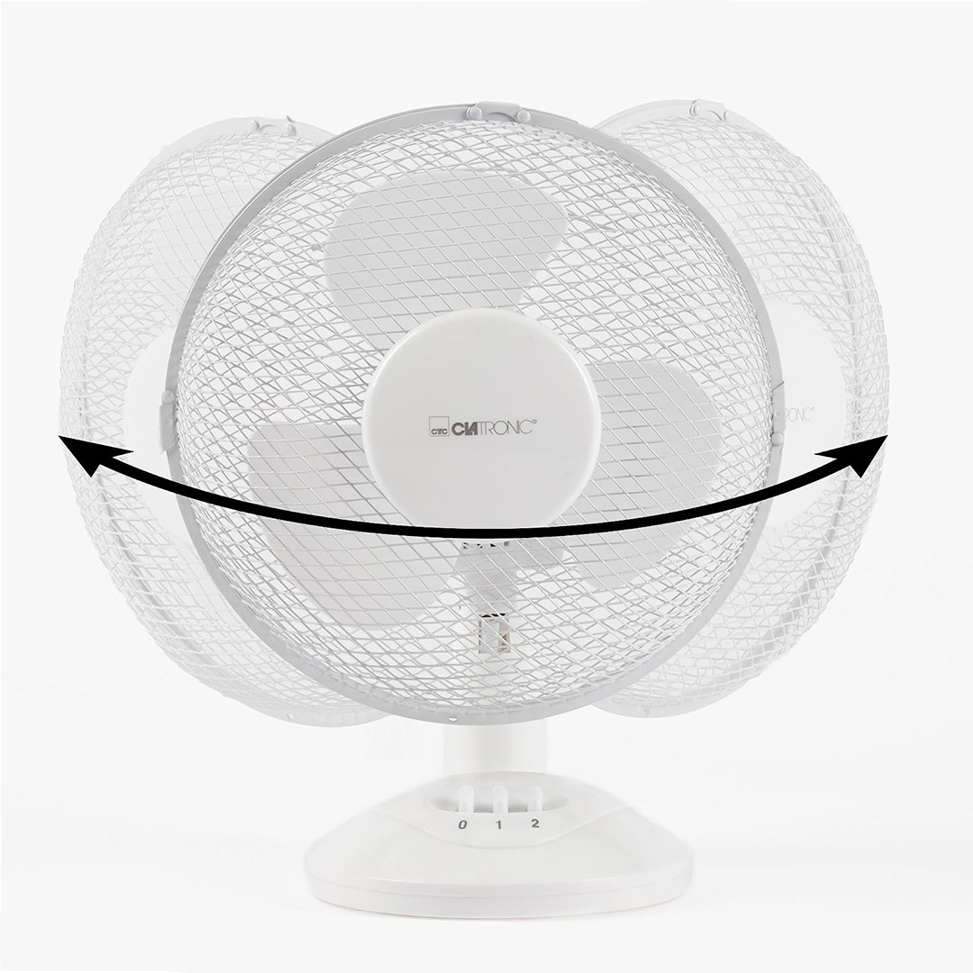 CLATRONIC Stoni ventilator VL3601C beli - pogled 4