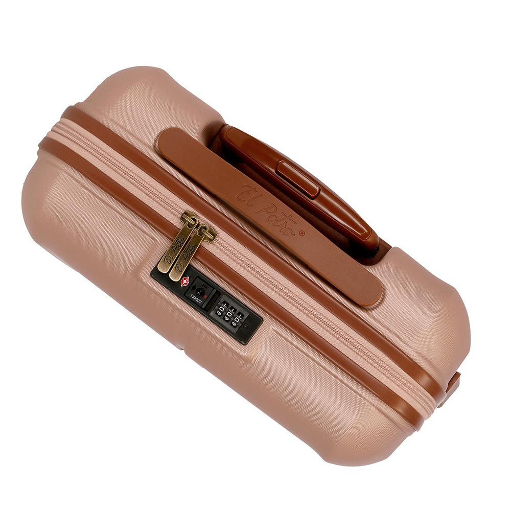 Premium kabinski kofer 55cm El Potro Ocuri rose gold 51287 - pogled 4