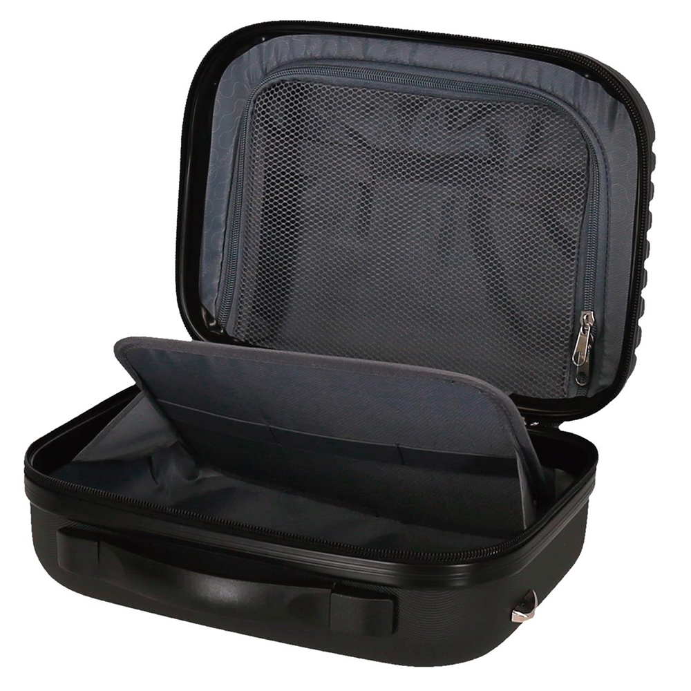 Beauty case - ABS neseser za šminku Roll Road India black 50839 - pogled 4
