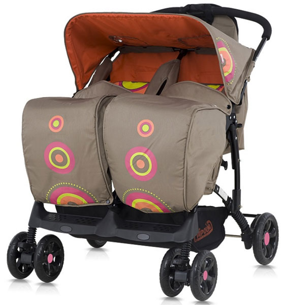 Chipolino Kolica Twiny coral - pogled 4