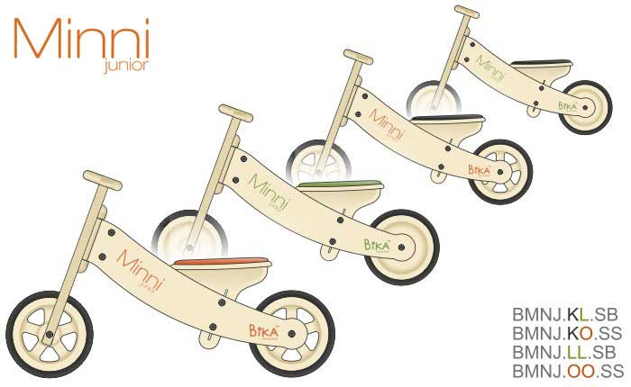 Bika Mini Junior Eko Bicikl - crveni - pogled 4