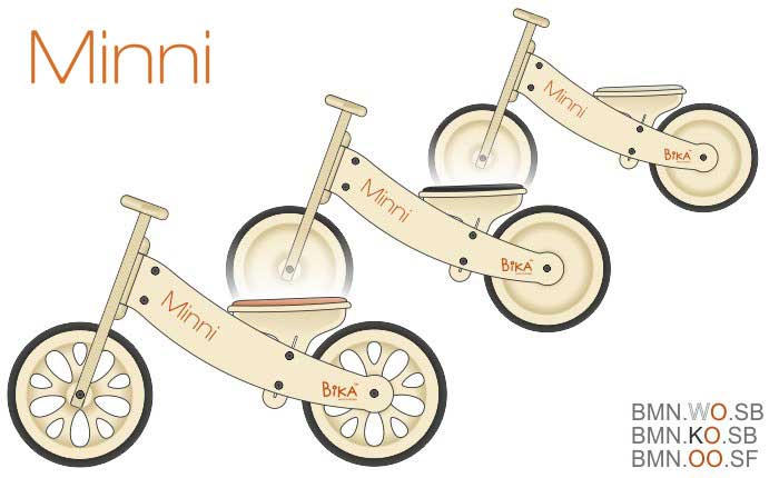 Bika Mini Drveni Bicikl - pogled 4