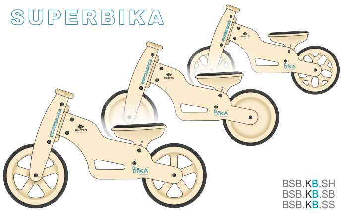 Bika Super Bika Drveni Ekološki Dečiji Bicikl - pogled 4