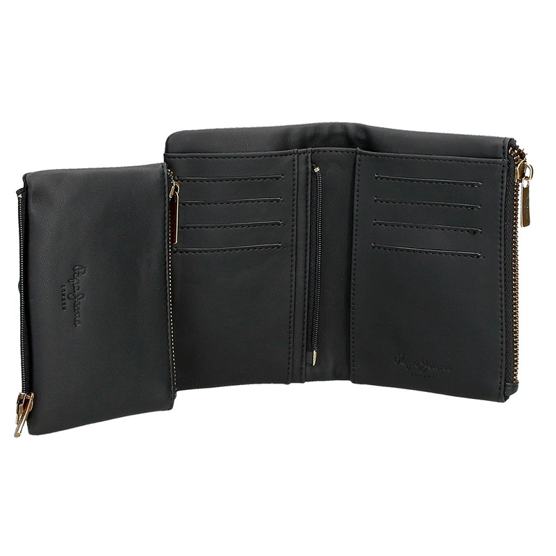 Pepe Jeans Novčanik Aurora 14cm black 75583 - pogled 4