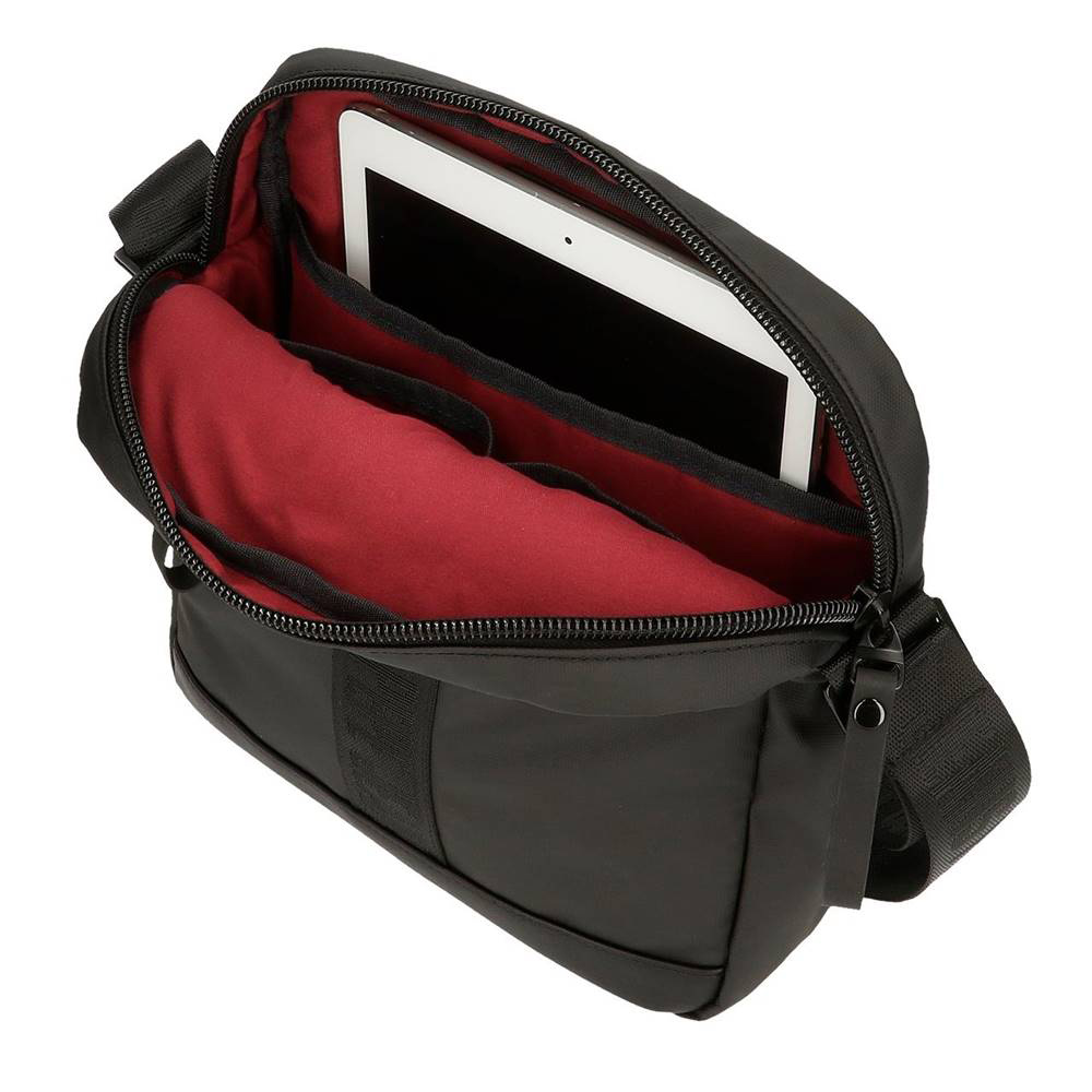 Torbica 27cm sa pregradom za tablet Pepe Jeans Hoxton black 73456 - pogled 4