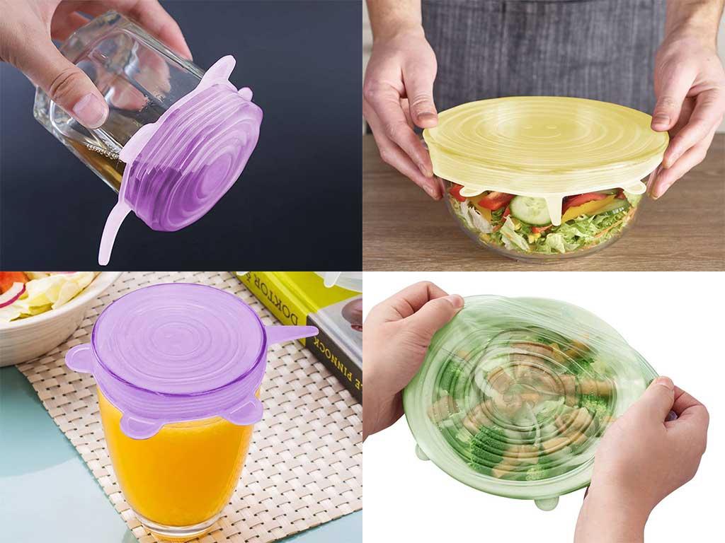 Komplet silikonskih rastegljivih poklopaca 12 komada BEPER C102COC101 - pogled 4