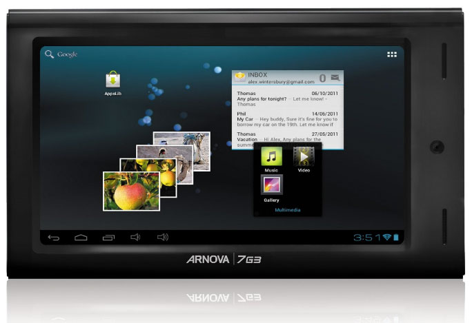 Archos Arnova 7 G3 4 GB Android Tablet Računar - pogled 4