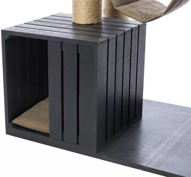 Drvena grebalica za mačke 123cm sa dve kućice Freia Be Nordic Trixie 44743 - pogled 4