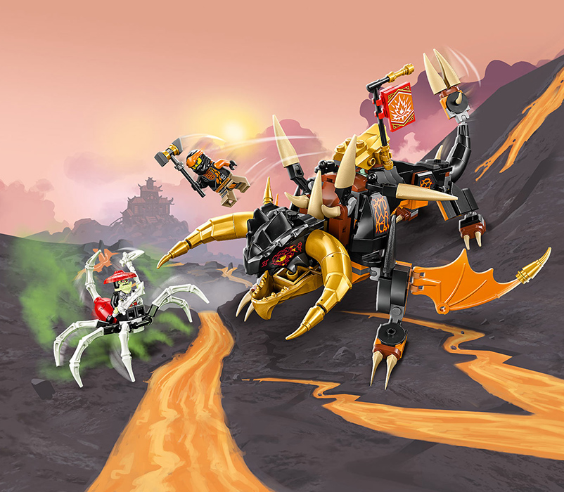 LEGO® NINJAGO® Kocke Kolov Zemljani zmaj 71782 - pogled 4