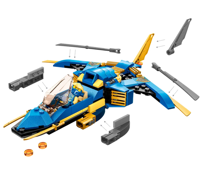 LEGO® NINJAGO® Kocke Džejev munjeviti džet 71784 - pogled 4