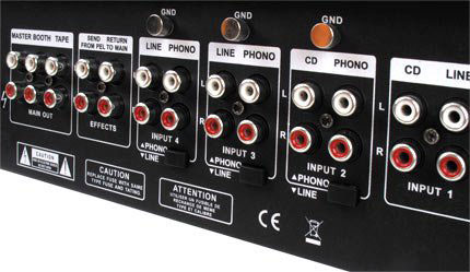 Pronomic DJM500 5-kanalni DJ Mixer sas DJ efektima - pogled 4