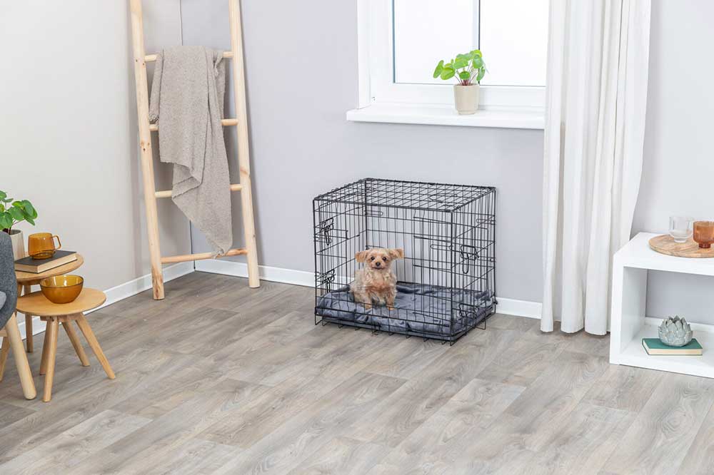 Žičani kavez za pse 93x69x62cm veličina M-L crni Trixie 39303 - pogled 4