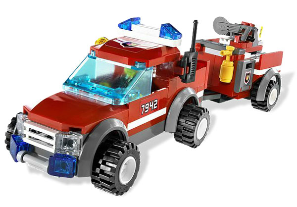 LEGO® City Vatrogasno Vozilo Sa Prikolicom LE7942 - pogled 4