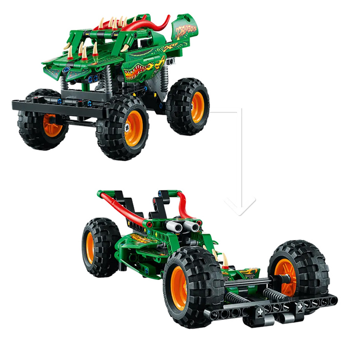 LEGO® Technic™ Kocke Vozilo Monster Jam™ Dragon™ 42149 - pogled 4