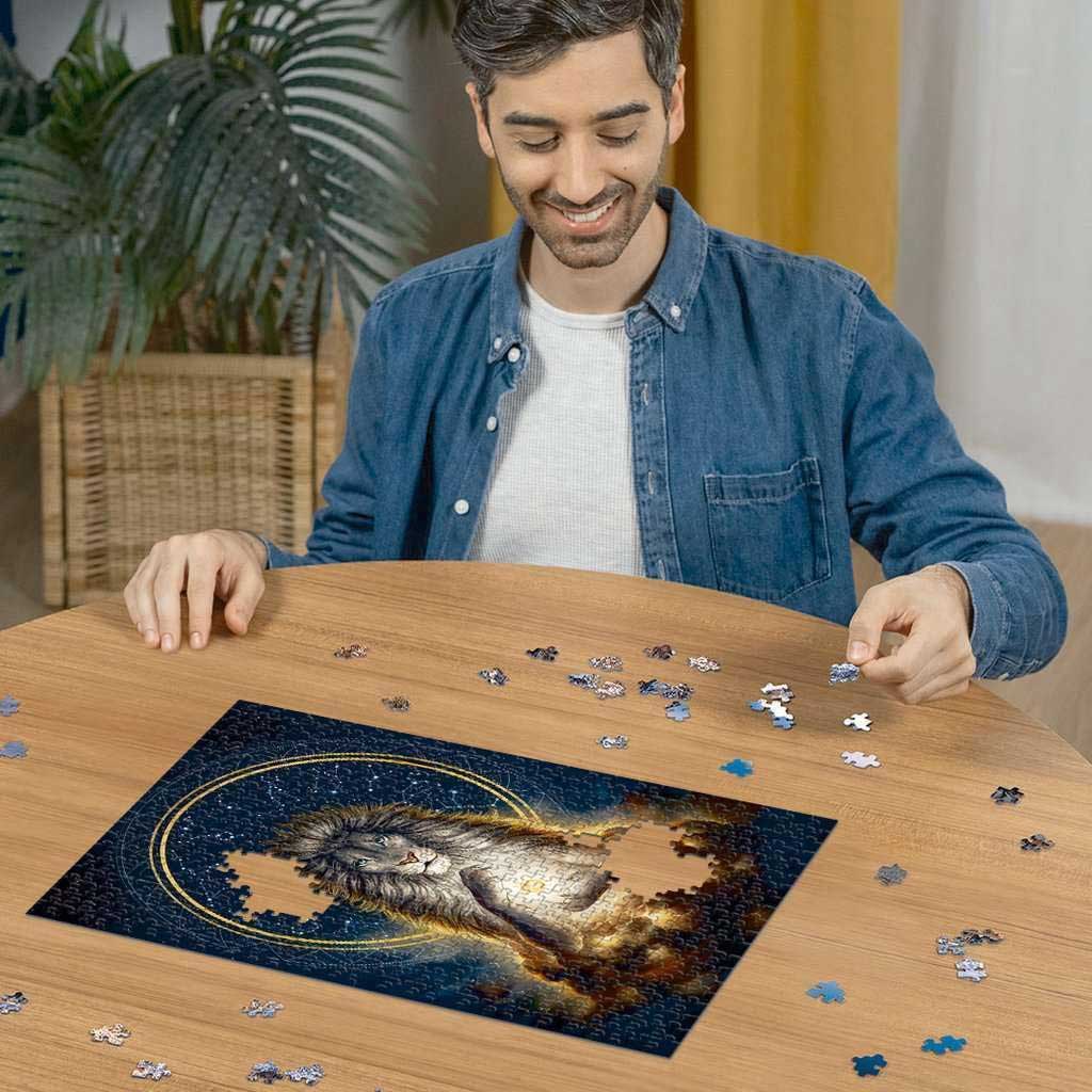 Ravensburger Star Line Puzzle Svetlosni lav - Slagalica koja svetli u mraku 500 delova 12000480 - pogled 4