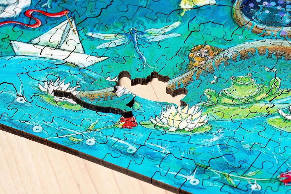 Drvene puzzle slagalica 500 delova za decu i odrasle Fantastična šuma Ravensburger 17516 - pogled 4