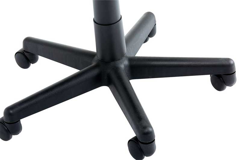 Kancelarijska radna stolica Angus sa niskim naslonom crna  - pogled 4