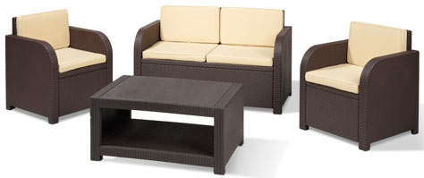 Garnitura William PE Ratan 2 Fotelje, Sto, Sofa - pogled 4