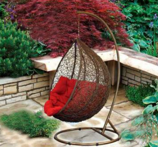 Ljuljaška od pletenog Ratana Sa Jastukom Estelle - pogled 4