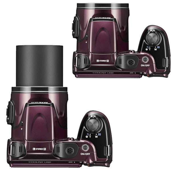 Nikon Digitalni Fotoaparat CoolPix L820 plum - pogled 4