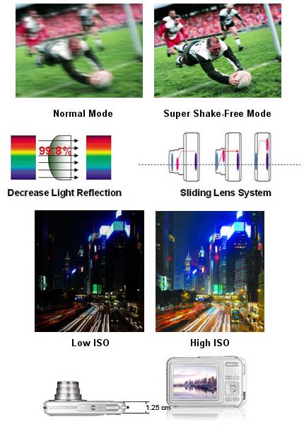 BENQ DC X720 - digitalni fotoaparat - 7 megapiksela - pogled 4