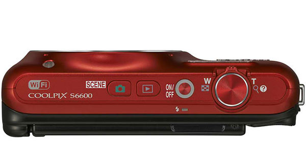 Nikon CoolPix S6600 Wi-Fi Digitalni Fotoaparat crveni 17612 - pogled 4