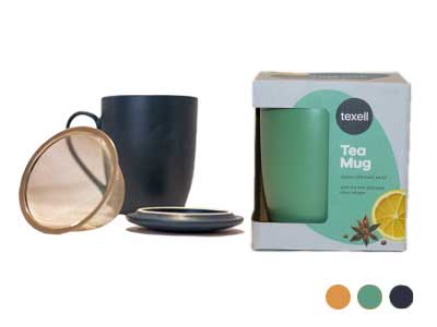 Texell šolja za čaj sa infuzerom i poklopcem TTMI-330 bež - pogled 4