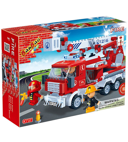 BanBao kocke vatrogasni kamion 8313 - pogled 4