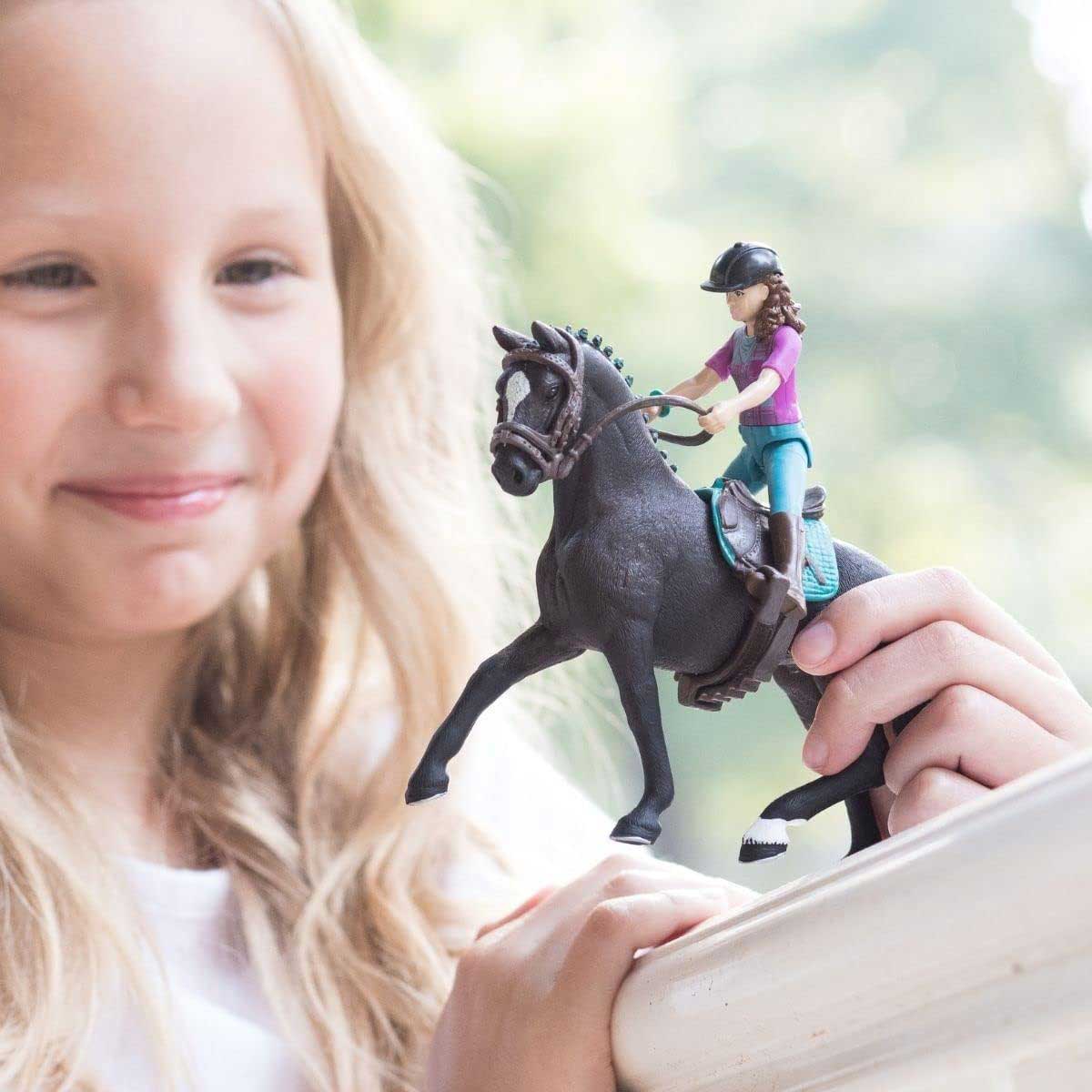 Schleich® Horse Club figure Konj sa jahačem - Lisa and Storm 42541 - pogled 4