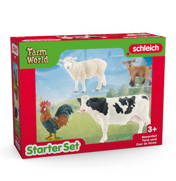 Schleich® Figure Domaće životinje Krava, ovca, jare, petao 42729 - pogled 4